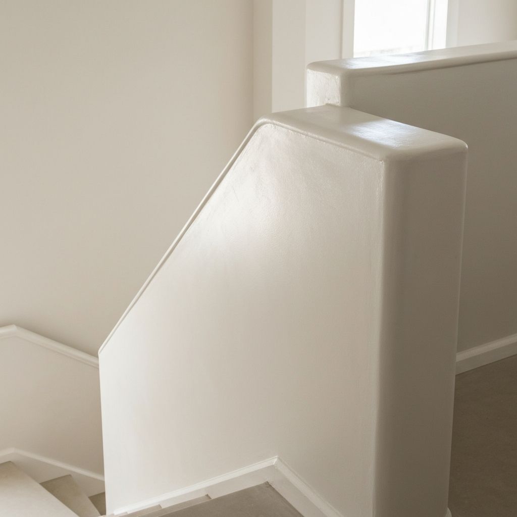 Stairway plastering detail